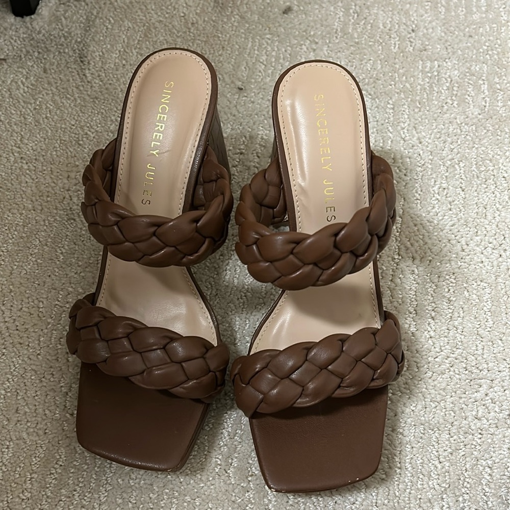 Brown heels